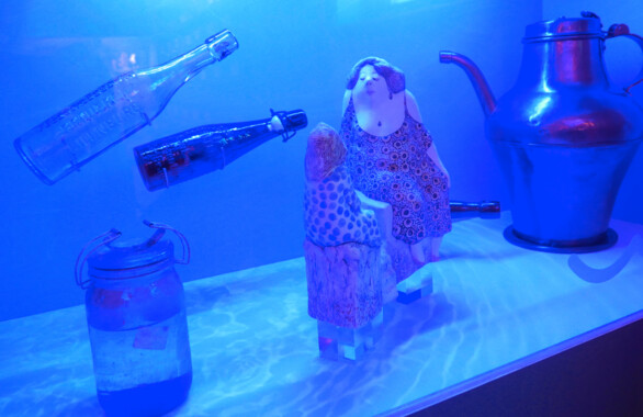 Ausleuchtung Nymphenvitrine Stadtmuseum Eilenburg