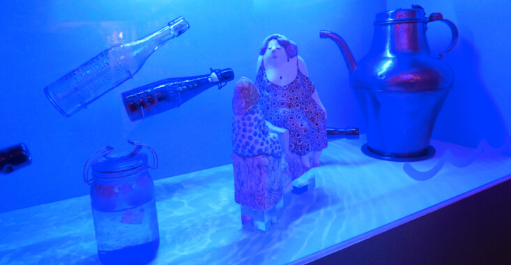 Ausleuchtung Nymphenvitrine Stadtmuseum Eilenburg