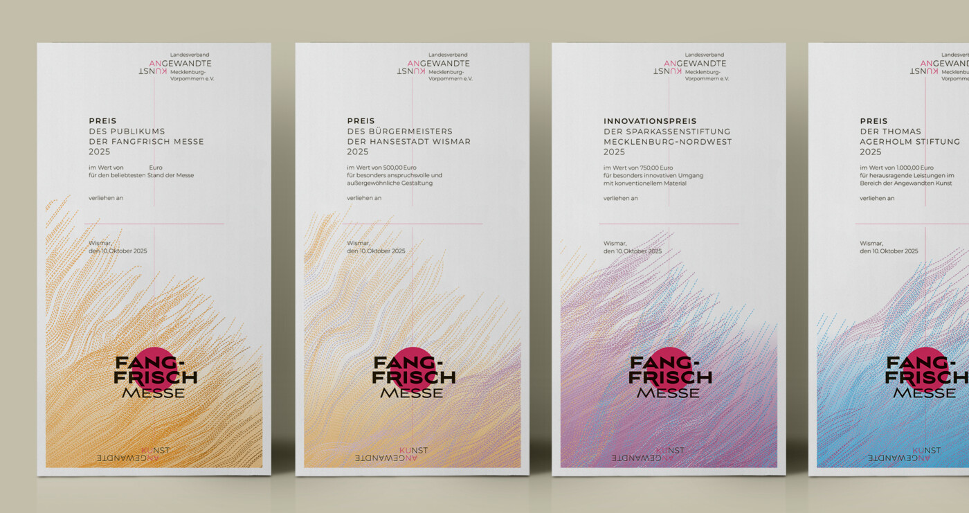 Fangfrisch Messe - Messegestaltung Urkunden Fangfrisch Messe - Messegestaltung